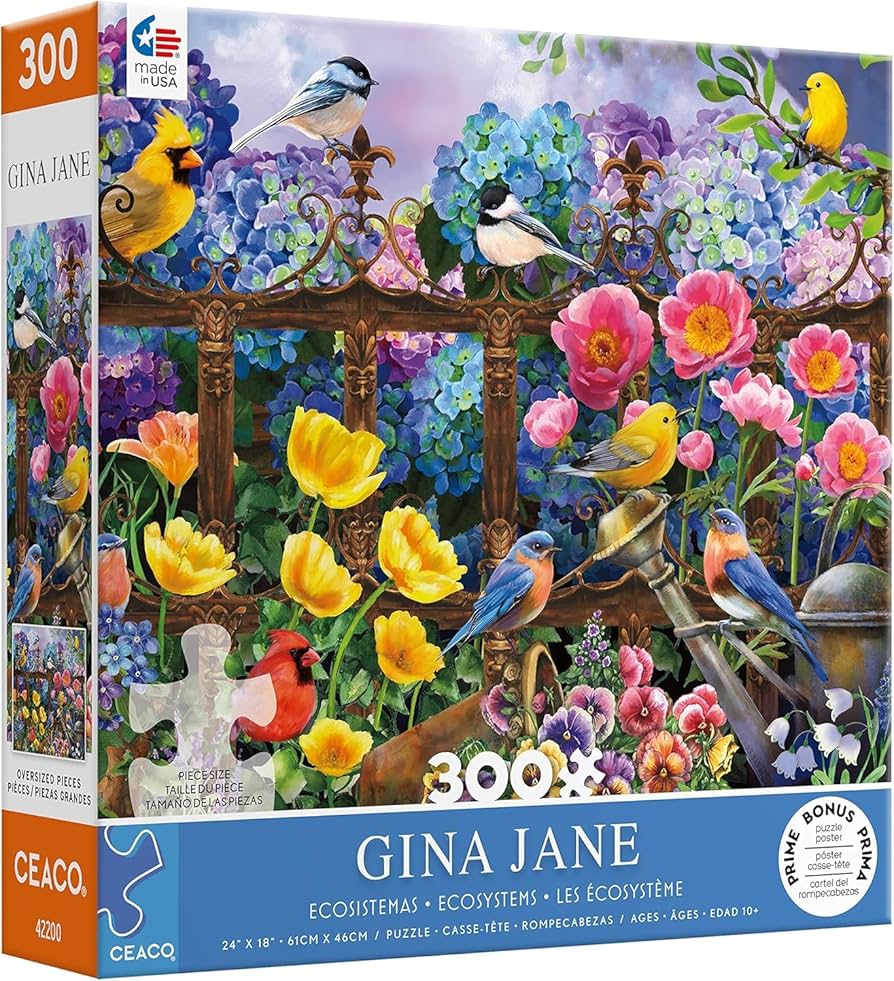 Amazon.com: Ceaco - Gina Jane - Hydrangeas - Oversized 300